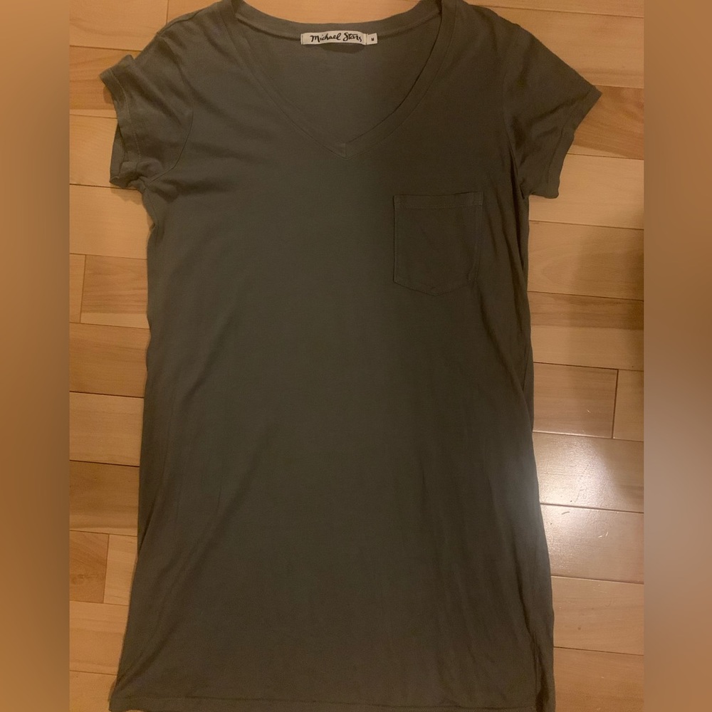 Michael Stars Tshirt dress olive